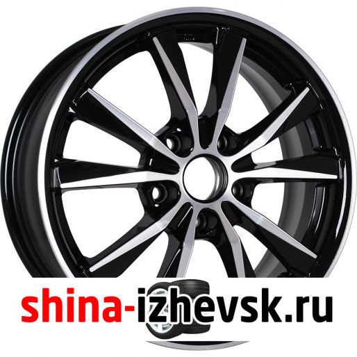 Колесный диск КиК Спайдер-оригинал 6.5xR16 5×114.3 ET53 DIA67.1 черный глянцевый с полированными элементами лицевой поверхности в Ижевске